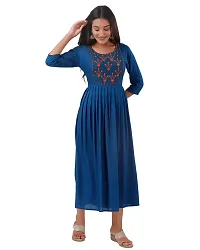 Women's Embroidered Anarkali Long Kurta-thumb4