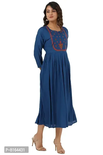 Women's Embroidered Anarkali Long Kurta-thumb5