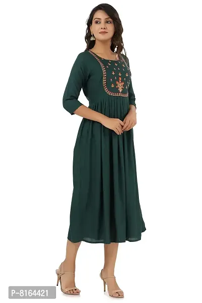 Women's Embroidered Anarkali Long Kurta-thumb4