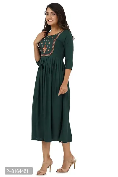 Women's Embroidered Anarkali Long Kurta-thumb5