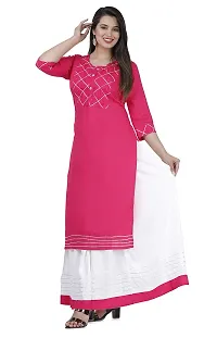 kurtiskirt Women Latest lon Kurta with Skirt Set gota Kurti and Skirt Set for Women-thumb4