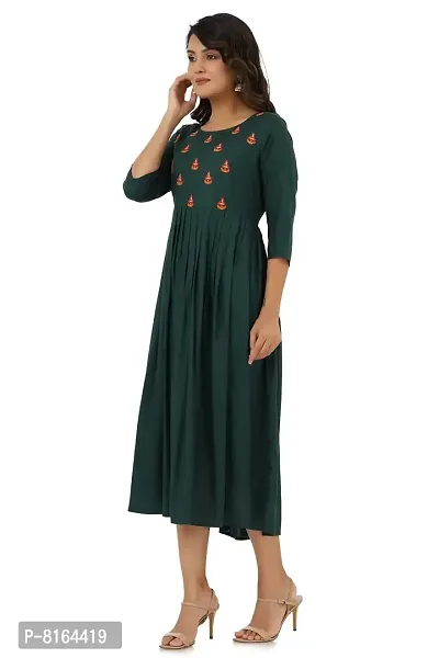 Women's Embroidered Anarkali Long Kurta-thumb4