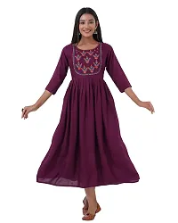 Women's Embroidered Anarkali Long Kurta-thumb2