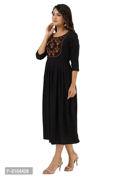 Women's Embroidered Anarkali Long Kurta-thumb3