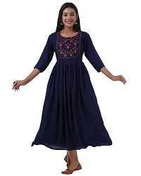 Women's Embroidered Anarkali Long Kurta-thumb2