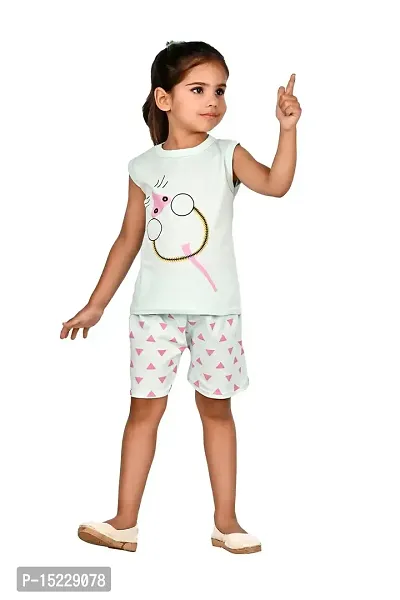 Classic Top With Bottom Set for Kids Girls-thumb0