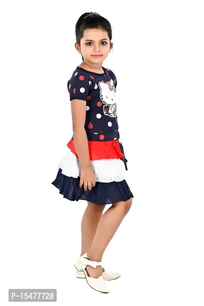 SMUKTAR GARMENTS GIRLS TOP WITH SKIRT-thumb3