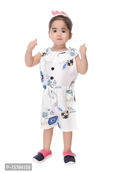 Classic Printed Jumpsuits for Kids Girls