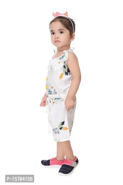 Classic Printed Jumpsuits For Kids Girls-thumb3