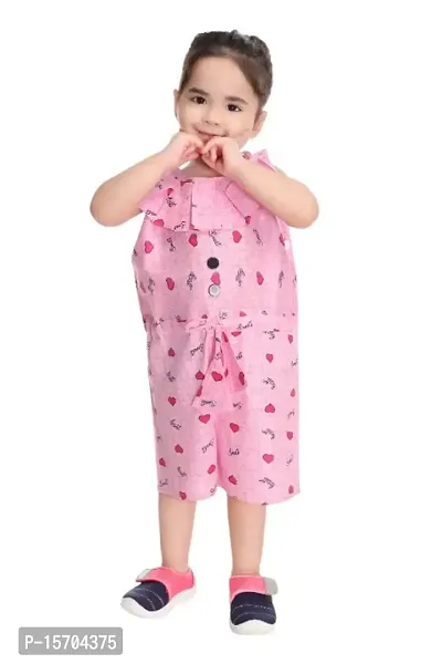 Classic Printed Jumpsuits for Kids Girls