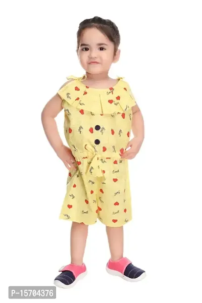 Classic Printed Jumpsuits for Kids Girls