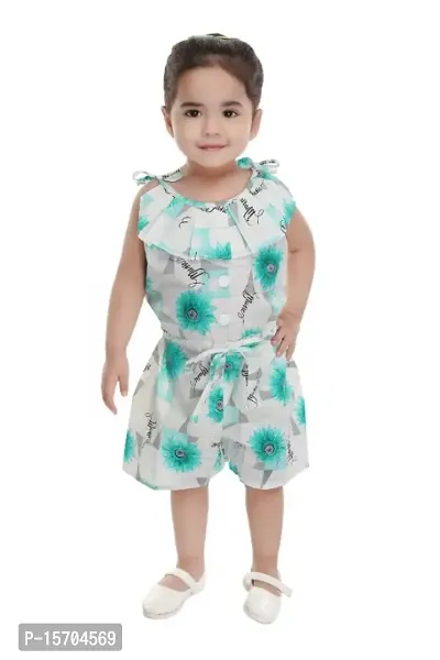 CLASSIC COTTON PRINTED JUMPSUITS FOR KIDS GIRLS