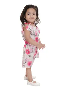 Classic Cotton Printed Jumpsuits For Kids Girls-thumb1