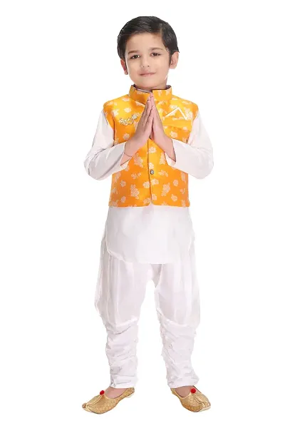 BOYS JACKET KURTA AND BALOON PANT