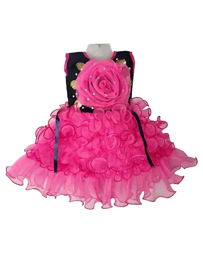 Girls Stylish Fit and Flared Frock