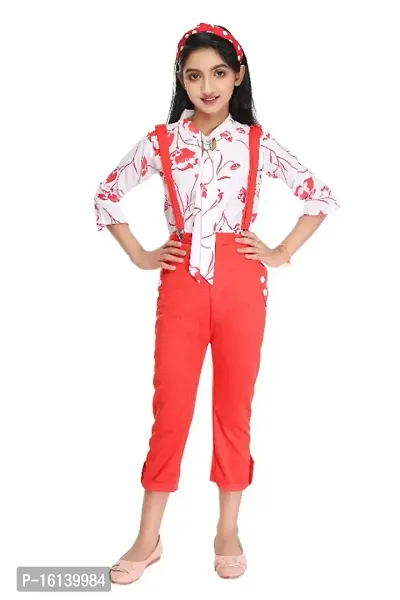 GIRLS CASUAL PRINTED JUMPSUIT
