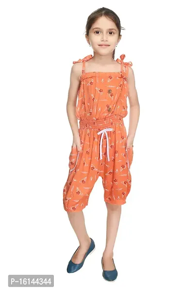 GIRLS CASUAL PRINTED JUMPSUIT