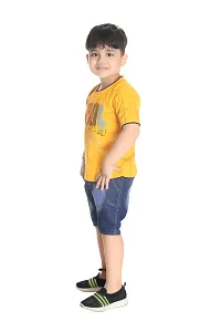 BOYS HALF SLEEVE T-SHIRT WITH HALF PANT-thumb3