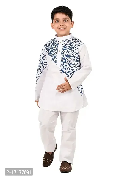 BOYS COTTON KURTA AND PAJAMA SET