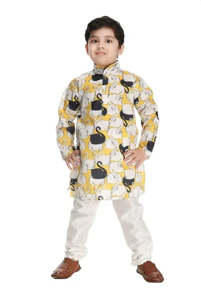 Boys Art Silk Kurta Sets 