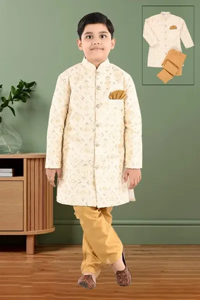 BOYS FULL SLEEVE SERWANI PANT SET