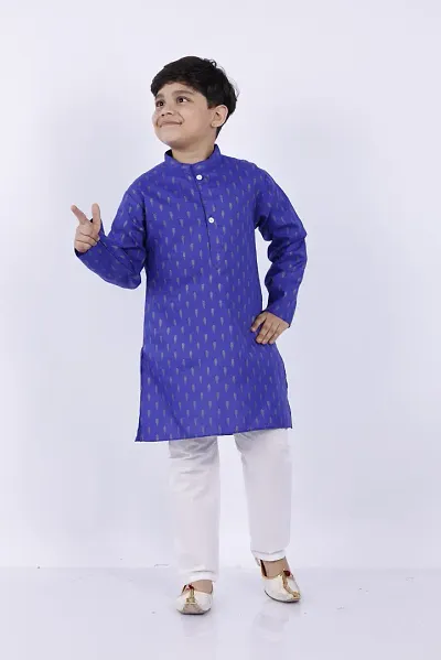 Stylish Kurta Pyjama with Jacket Set for Kids