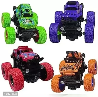 Mini Monster Truck Toy For Kids Girls And Boys Pack Of 4-thumb0