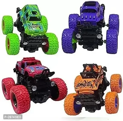 Mini Monster Truck Toy For Kids Girls And Boys Pack Of 4