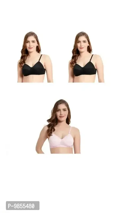 Women T-shirt Padded Bra