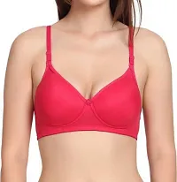 Women Girls Pushup Padded Bra Pack Of 2 With Red Or Black Colour-thumb1