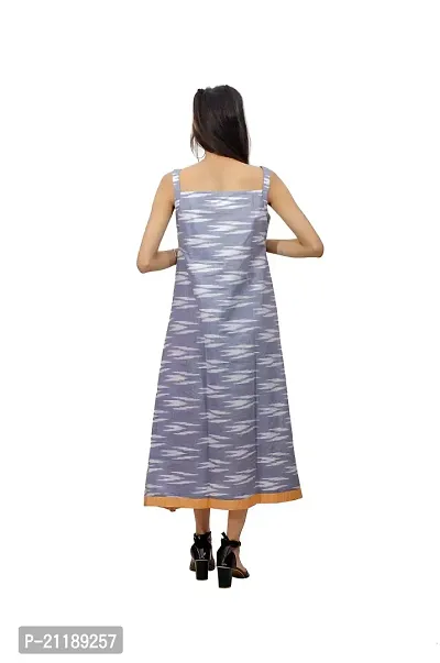 Khusbu Textiles Present Women Cotton (S, M, L,XL, XXL, XXXL, XXXXL) Printed Flared Kurti || Women Kurti || Kurti For Women | Kurti For Girls | Printed Kurti (Blue, X-Large)-thumb2