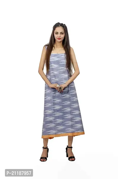 Khusbu Textiles Present Women Cotton (S, M, L,XL, XXL, XXXL, XXXXL) Printed Flared Kurti || Women Kurti || Kurti For Women | Kurti For Girls | Printed Kurti (Blue, Small)