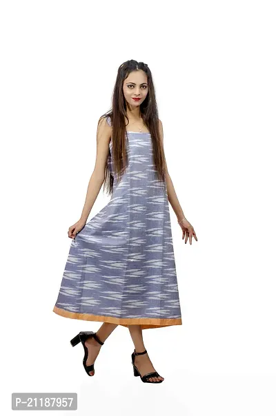 Khusbu Textiles Present Women Cotton (S, M, L,XL, XXL, XXXL, XXXXL) Printed Flared Kurti || Women Kurti || Kurti For Women | Kurti For Girls | Printed Kurti (Blue, Small)-thumb3