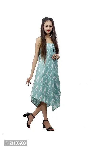 Khusbu Textiles Present Women Cotton (S, M, L,XL, XXL, XXXL, XXXXL) Printed Flared Kurti || Women Kurti || Kurti For Women || Kurti For Girls || Printed Kurti (Sky Blue, XXX-Large)-thumb3