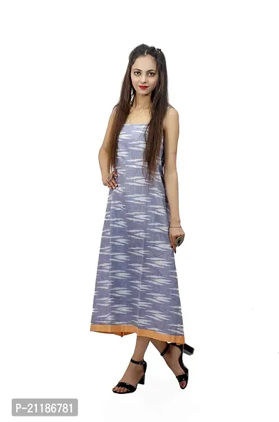 Khusbu Textiles Present Women Cotton (S, M, L,XL, XXL, XXXL, XXXXL) Printed Flared Kurti || Women Kurti || Kurti For Women | Kurti For Girls | Printed Kurti (Blue, Medium)-thumb4