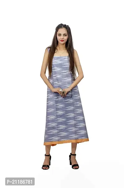 Khusbu Textiles Present Women Cotton (S, M, L,XL, XXL, XXXL, XXXXL) Printed Flared Kurti || Women Kurti || Kurti For Women | Kurti For Girls | Printed Kurti (Blue, Medium)-thumb0