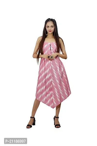 Khusbu Textiles Present Women Cotton (S, M, L,XL, XXL, XXXL, XXXXL) Printed Flared Kurti || Women Kurti || Kurti For Women || Kurti For Girls || Printed Kurti (Pink, X-Large)