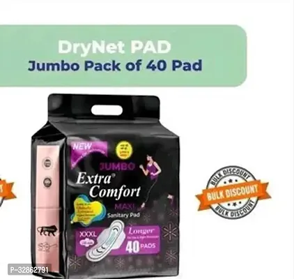 Jumbo Extra Comfort Sanitary Napkin Pads-40 Pads, 3XL-thumb0