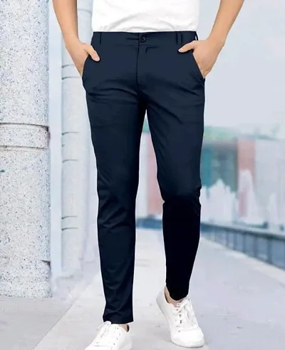 Comfy Linen Blend Casual Trouser For Men