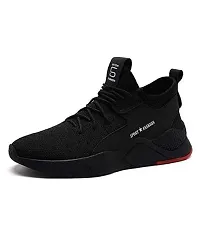 Black Outdoor Sports Sneakers for Men-thumb2