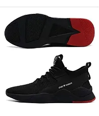 Black Outdoor Casual Sneakers For Men-thumb1