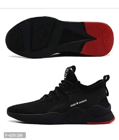 Black Outdoor Casual Sneakers For Men-thumb2