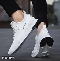 White Mesh  Casual Sneaker Shoes For Mens-thumb1
