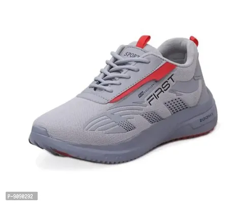 Grey Sports Shoes For Men and Boys-thumb0