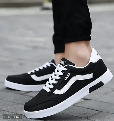 Black Sneakers Shoes For Men and Boys-thumb3