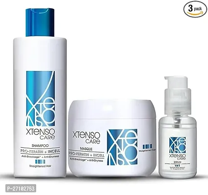 Borneo Xtenso Care Shampoo + mask + Serum Straightened Hair (250ml + 196gm + 50ml)|  (496 ml)-thumb0