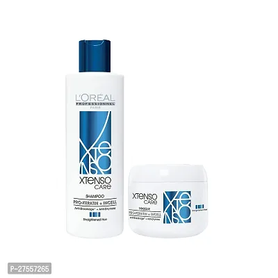 L'Oreacute;al Professionnel Xtenso Care Shampoo For Straightened Hair, 250 ML |L'Oreacute;al Professionnel Xtenso Care mask, 196 gm | Shampoo  Mask for Starightened Hair