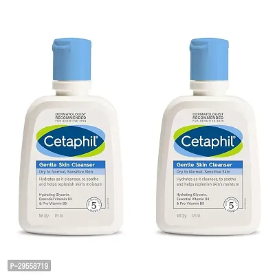 Cetaphil Face Wash Skin Cleanser for Dry to Normal, Sensitive Skin - 125 ml Pack Of 2-thumb0