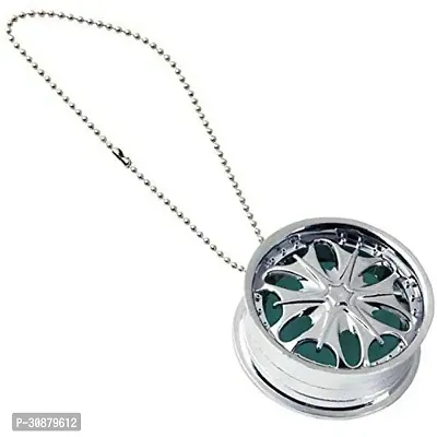 Alloy Wheel Silver Style Hanging Car Air Freshener  Gel Perfume-thumb2