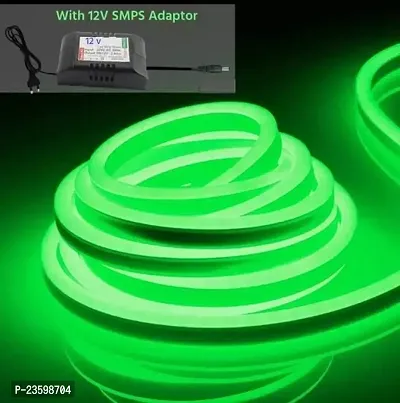 LED Strip Neon Sillicone Rope Light , Water Proof IP65, Indoor and Outdoor LED Flexible Strip Light with Aapter for Diwali and Christmas Home and Office Decoration 4 Meter-thumb0